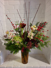 Load image into Gallery viewer, Holiday Designer&#39;s Choice Vase Arrangment
