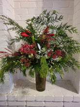 Load image into Gallery viewer, Holiday Designer&#39;s Choice Vase Arrangment
