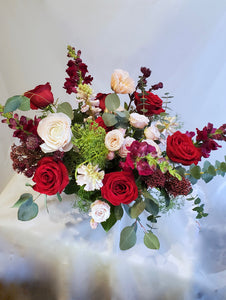 Romantic Valentine's Pedestal Arrangement